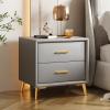 Nightstand Table Modern, Minimalist End Table Bedroom with Drawers, Sturdy Bedside Table Small Dresser Easy to Assemble, for Bedroom Nursery Closet Living Room view 2