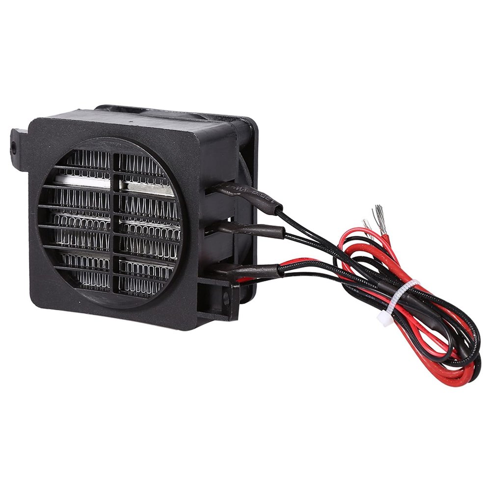 100W 12V PTC Car Fan Air Heater Constant Temperature HeatingHeaters with Insulator and Mounting Holes, Applicable for Heater and Air Conditioning
