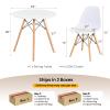 Tangkula Dining Table Set for 4, Round Kitchen Table and Chairs Set of 4 with Ergonomic Seat & Solid Wood Legs, 5-Pieces Modern Dining Set for Kitchen and Living Room view 3