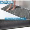 LITA-Bath Rug Custom Size-Rubber Non Slip Quick Dry Super Absorbent Thin Rugs Fit Under Door-Washable Bathroom Floor Mats for in Front of Bathtub,Shower Room,Sink, Gray Marble, 1' x 50' view 2