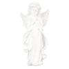 Miskall Angel Statue Guardian Angel Statue Resin White Wings Angel Statue Memorial Cherub Sculpture for Shelf Table Living Room Bedroom Decor Figurine Religious Memorial Gift 10.8in view 1