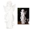 Miskall Angel Statue Guardian Angel Statue Resin White Wings Angel Statue Memorial Cherub Sculpture for Shelf Table Living Room Bedroom Decor Figurine Religious Memorial Gift 10.8in view 4
