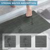 LITA-Bath Rug Custom Size-Rubber Non Slip Quick Dry Super Absorbent Thin Rugs Fit Under Door-Washable Bathroom Floor Mats for in Front of Bathtub,Shower Room,Sink, Gray Strip, 3' x 41' view 3