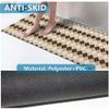 LITA-Bath Rug Custom Size-Rubber Non Slip Quick Dry Super Absorbent Thin Rugs Fit Under Door-Washable Bathroom Floor Mats for in Front of Bathtub,Shower Room,Sink, Brown Square, 2' x 35' view 2