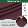 GOSTADY Banquet Armchair Slipcovers Waterproof Chair Covers Armchair 1-Piece Stretch Chair Covers for Living Room Nonslip Outdoor Armchair Slipcover Kids Pets Friendly Furniture Protector,Coffee view 2