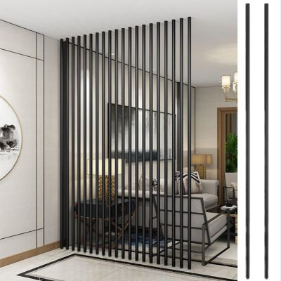 1 2 5 Pack Privacy Screens Post Bedroom Office Rooms Separation, Freestanding Standing Metal Room Deviders/ Black Wall Divier Decor Tall 240 220 200 180 160 140 120 100 Cm(2 pcs,95cm/37.4in/3.11ft)