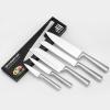 Kitchen Knife Set Knife Block Set,5-Piece Kitchen Knife Set, Stainless Steel Kitchen Knife Set, Dishwasher Washable Ultra-Sharp Blade Ergonomic Handle view 1