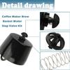 Coffee Replacement Brew Basket Spring Loaded Stopper Kits for Mr. Coffee Black and Decker Hamilton coffee maker 990117900 990237500 Coffee Machine Accessory (Set of 2) view 2