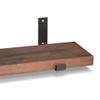CONSDAN Floating Shelf for Wall Mounted Book Shelf Hanging Shelves Floating Bookshelf for Bedroom, Bathroom, Living Room, Kitchen USA Grown Solid Hardwood, Dark Maple 16x7.5x1.5 in view 4