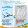 KEEPOW Reusable Mop Replacement Pads, Mop Pads Refills Compatible with Shark Vac Mop VM252 VM200 VC205 VM250 /QM250 VM190 VM200P12, Hardwood Floor Mop Pad with Upgraded Dirt Chamber (1+2+3 Pads) view 3