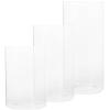 ABOOFAN 3pcs Glass Candle Holders for Pillar Candles Clear Cylinder Design for Home Decor Wedding Centerpieces view 1