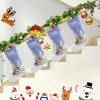 CUXWEOT Schnauzer Yorkie Snowflake Christmas Stockings Personalized with Name Custom Xmas Family Holiday Festive Gift Decor 17.52 x 7.87 Inch view 4
