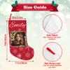 BUDAXCUST Personalized Christmas Stockings Custom Stocking with Name Picture Customized Xmas Stockings Personalized Buffalo Plaid Snowflake Stockings for Family Holiday Christmas Party Decor (Women) view 4
