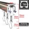 LIGUOYI Ceiling Curtain Track Rail 6.5-16.4 19.7 Ft Track Curtains Wall Mount Track Kit with Hooks and Pulleys, Curtain Rails Silent Sliding for Living, Bed, Bath Room view 3
