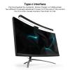 QANYEGN Curved Computer Monitor Light, Asymmetric Optical Touch Dimmable Screen Monitor Light, Computer Desk Lamp Without Screen Flare, 7 Color RGB, 5V 1A for Curved Screens view 4