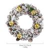 36cm Christmas Wreath, Artificial Decoration Wreath for Front Door Wall Window Indoor Outdoor Christmas Decorations view 2