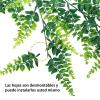 2PCS Artificial Hanging Plants Fern, Plastic Green Fake Wall Hanging Ferns Plants, Artificial Greenery Plant Greenery Vines for Garden Wedding Decoration view 4