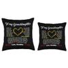 Christmas Birthday Gift For Granddaughter To My Granddaughter I Want You to Believe Deep in Your Heart Throw Pillow, 16x16, Multicolor view 3