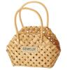 yungluner Woven Wood Flower Basket Hand-Held, Lightweight, Non-Toxic, Suitable for Weddings, Home Decor, Storage, and Mobility view 1