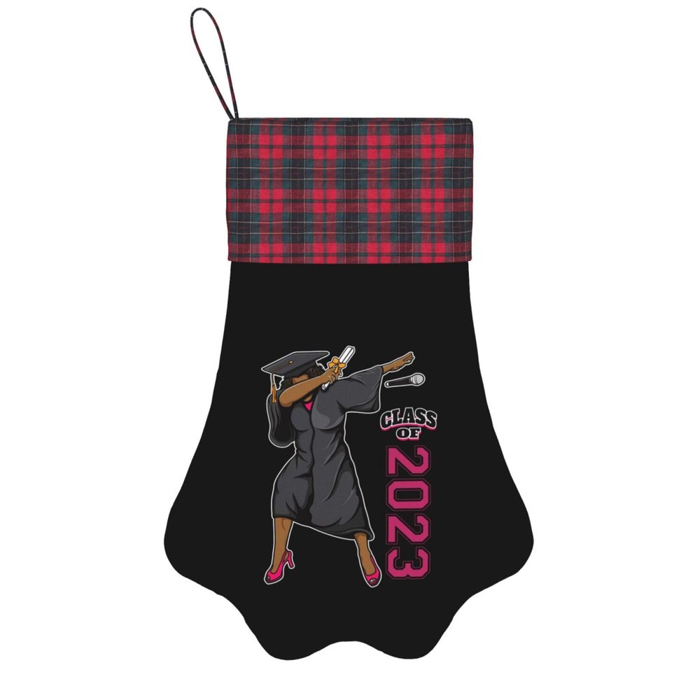 Class of 2023 Graduation Gifts for Her Dabbing Queen Adorable Dog Paw Shaped Christmas Stockings