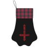 Demonic Inverted Cross Adorable Dog Paw Shaped Christmas Stockings view 1