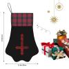 Demonic Inverted Cross Adorable Dog Paw Shaped Christmas Stockings view 2
