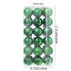36Pcs Christmas Balls Ornaments for Xmas Christmas Tree - 6 Style Christmas Tree Decorations Hanging Ball for Holiday Wedding Party Decoration (1.2inch/Green) view 4