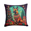 Caroline's Treasures DAC1096PW1818 Belgian Malinois Christmas Fabric Decorative Pillow Machine Washable, Indoor Outdoor Decorative Pillow for Couch, Bed or Patio, 18Hx18W view 1