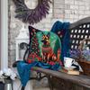 Caroline's Treasures DAC1096PW1818 Belgian Malinois Christmas Fabric Decorative Pillow Machine Washable, Indoor Outdoor Decorative Pillow for Couch, Bed or Patio, 18Hx18W view 4