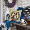 Caroline's Treasures DAC2088PW1818 Bearded Collie and Flowers Fabric Decorative Pillow Machine Washable, Indoor Outdoor Decorative Pillow for Couch, Bed or Patio, 18Hx18W view 4
