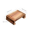 GRFIT Vase Bonsai Base Wooden Vase Base Classical Wooden Square Display Stand for Indoor Outdoor Home Decor 1.9 Inches High Bonsai Base view 2