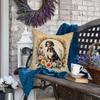 Caroline's Treasures DAC2077PW1818 American English Coonhound and Flowers Fabric Decorative Pillow Machine Washable, Indoor Outdoor Decorative Pillow for Couch, Bed or Patio, 18Hx18W view 4