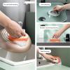 With Handle Kitchen Cleaning Multipurpose Bathtub Brush In Toilet Ceramic Cleaning Brush Stain Removal Clean Brush (Color : Orange) view 4