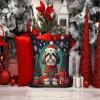 Caroline's Treasures DAC1157PW1414 Shih Tzu Christmas Fabric Decorative Pillow Machine Washable, Indoor Outdoor Decorative Pillow for Couch, Bed or Patio, 14Hx14W view 3