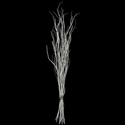 Uniquewise 12 pcs Natural Decorative Dry Branches Authentic Willow Sticks, Home Decoration and Wedding Craft 59 in, Peeled White, DIY Greenery Plants Craft Vases fillers Garden Hotel Farmhouse Decor.