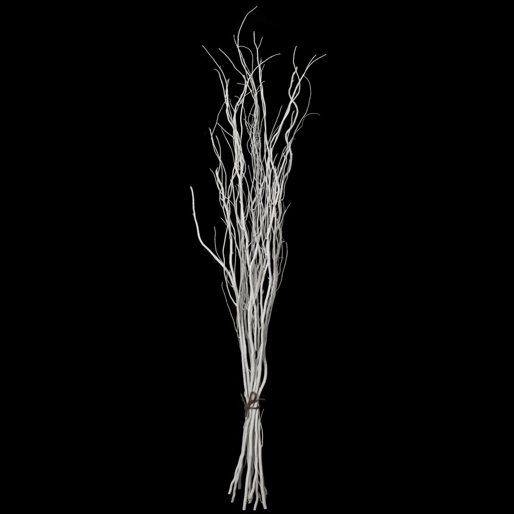 Uniquewise 12 pcs Natural Decorative Dry Branches Authentic Willow Sticks, Home Decoration and Wedding Craft 59 in, Peeled White, DIY Greenery Plants Craft Vases fillers Garden Hotel Farmhouse Decor.