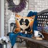 Caroline's Treasures DAC1052PW1818 Japanese Chin Fall Fabric Decorative Pillow Machine Washable, Indoor Outdoor Decorative Pillow for Couch, Bed or Patio, 18Hx18W view 2