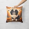 Caroline's Treasures DAC1052PW1818 Japanese Chin Fall Fabric Decorative Pillow Machine Washable, Indoor Outdoor Decorative Pillow for Couch, Bed or Patio, 18Hx18W view 4