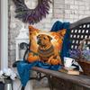 Caroline's Treasures DAC1070PW1818 Shar Pei Fall Fabric Decorative Pillow Machine Washable, Indoor Outdoor Decorative Pillow for Couch, Bed or Patio, 18Hx18W view 2