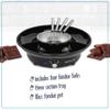Nostalgia Electric Fondue Party Set  10 oz Melting Pot, 4 Roasting Forks, & Detachable Serving Tray  Melted Cheese, Chocolate, or Dessert  Perfect for Gifts, Parties, Date Night  Black view 3