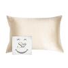 Smily Silk Pillowcase - 100% Pure Mulberry Silk 22Momme Highest Grade 6A - Cooling and Breathable - Silk Pillowcase for Hair and Skin Set - Standard Size - 2 Scrunchies -1 Laundry Mesh - Hidden Zipper view 1