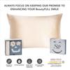 Smily Silk Pillowcase - 100% Pure Mulberry Silk 22Momme Highest Grade 6A - Cooling and Breathable - Silk Pillowcase for Hair and Skin Set - Standard Size - 2 Scrunchies -1 Laundry Mesh - Hidden Zipper view 2