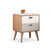 Modern Nightstand Nordic Bedside Table Creative Locker Bedroom Double Drawer Storage Cabinet Modern Living Room Sofa Side Table Bedside Table for Bedroom view 1