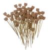 100 PCS Bamboo Cocktail Picks 5inch Bamboo Skewers Food Toothpicks For Charcuterie Drinks Fruit Food Picks (bear) view 1