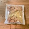 100 PCS Bamboo Cocktail Picks 5inch Bamboo Skewers Food Toothpicks For Charcuterie Drinks Fruit Food Picks (bear) view 4