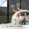 ColorfulHall Window Film Privacy One Way Window Tint for Home Reflective See Out not in Light Heat Blocking for Doors and Windows(Black 35.4X78.7) view 4