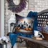 Caroline's Treasures DAC2046PW1818 Keeshond Spooky Halloween Fabric Decorative Pillow Machine Washable, Indoor Outdoor Decorative Pillow for Couch, Bed or Patio, 18Hx18W view 4