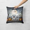 Caroline's Treasures DAC2071PW1818 Old English Sheepdog Spooky Halloween Fabric Decorative Pillow Machine Washable, Indoor Outdoor Decorative Pillow for Couch, Bed or Patio, 18Hx18W view 2