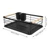 Alipis Dish Drying Rack Removable Draining Tray Multi-Functional Bowl Organizer for Kitchen Counter Efficient Dish Drainer to Keep Your Kitchen Clean and Organized view 2