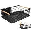 Alipis Dish Drying Rack Removable Draining Tray Multi-Functional Bowl Organizer for Kitchen Counter Efficient Dish Drainer to Keep Your Kitchen Clean and Organized view 3